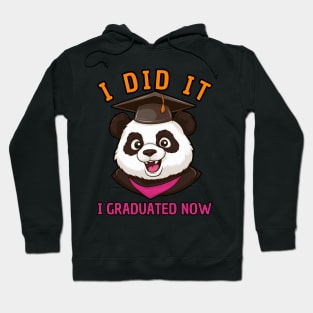 Panda I Graduated Hoodie